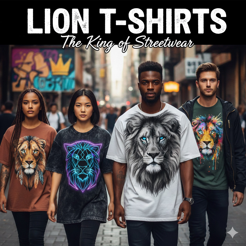 Lion T-Shirts: Bold Fashion Inspired by the King of the Jungle